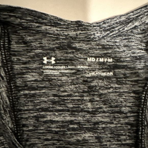Under Armour Gray/Black Tank Top Size Medium - Picture 5 of 5